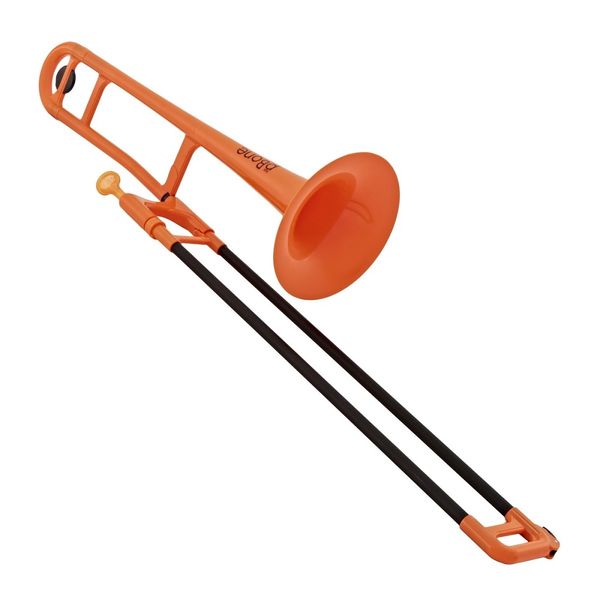 pbone-trombone-de-plastico-laranja-frente pbone-trombone-de-plastico-laranja-frente