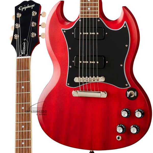 Guitarra Epiphone Sg Classic P90 Worn Cherry