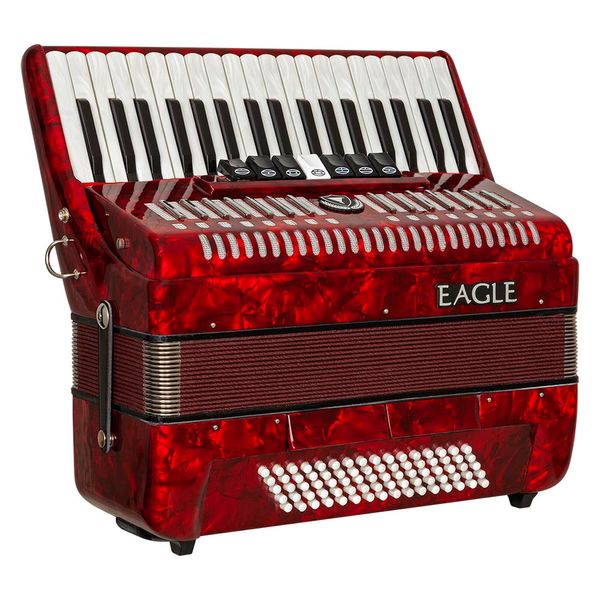 Acordeon Eagle Ega 0348 PRD 48 Baixos Perolizado Acordeon Eagle Ega 0348 PRD 48 Baixos Perolizado