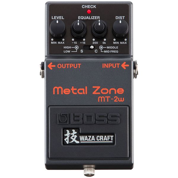 Pedal Boss para Guitarra Waza Craft MT-2w Metal Zone