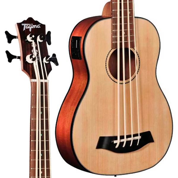 Ukulele Bass U- bass Elétrico Tagima Tampo Spruce 4 Cordas 30kb Natural Satin Ukulele Bass U- bass Elétrico Tagima Tampo Spruce 4 Cordas 30kb Natural Satin