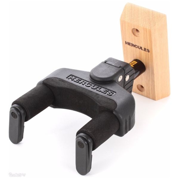 Suporte de Parede Grande para Guitarra/Violão Hercules Suporte de parede Hercules GSP38WB Base Madeira Suporte de Parede Grande para Guitarra/Violão Hercules Suporte de parede Hercules GSP38WB Base Madeira