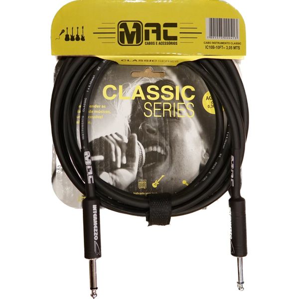 Cabo-P10-Mac-Cable-Classic-Series-para-Instrumentos-Logo-Intermezzo-305-Metros