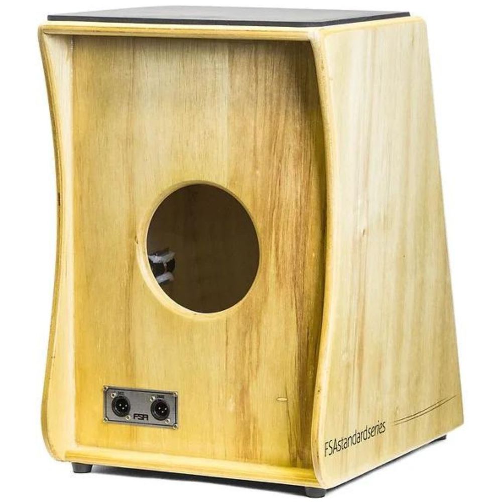 Cajon FSA Standard FS2509 Sumaúma Natural Captação Dupla XLR INTERMEZZO