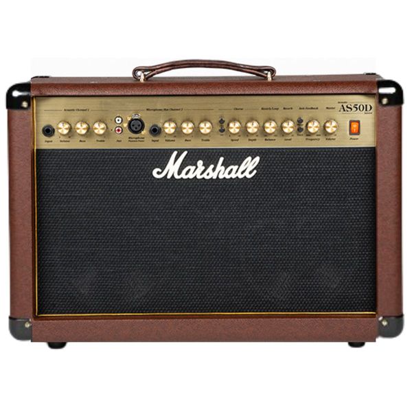 Amplificador Voz E Violão Marshall As50d Marrom 2x8 50w