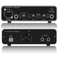 Interface De Audio Behringer UMC22 U-Phoria Placa de Audio