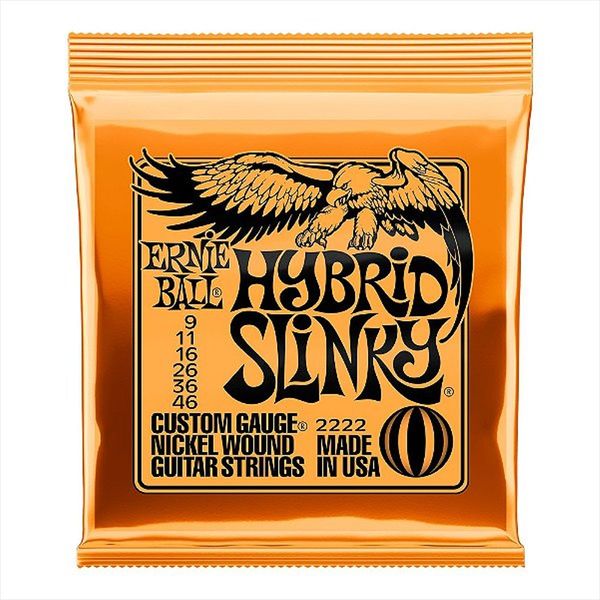 Encordoamento Híbrido para Guitarra Slinky 2222 9 46 Ernie Ball Encordoamento Híbrido para Guitarra Slinky 2222 9 46 Ernie Ball