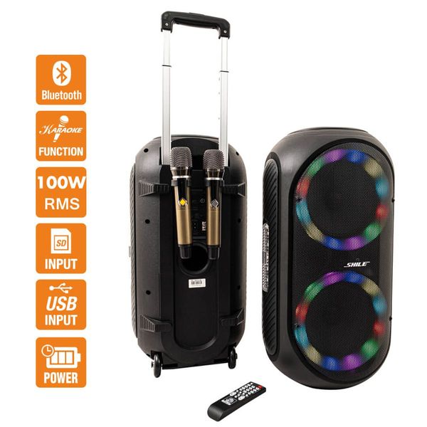 Caixa Turbo SL-2012A 100W Bateria Recarregável Caixa Turbo SL-2012A 100W Bateria Recarregável