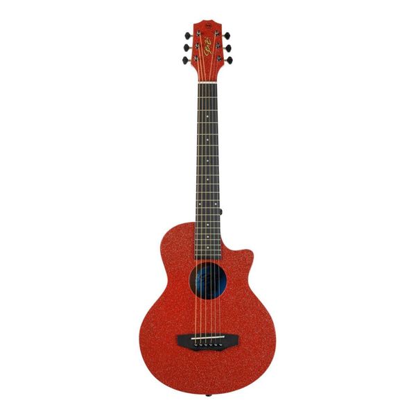 Violão Seizi Fun Panda Aço Lava Red Sparkle