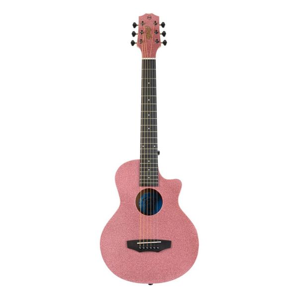 Violão Seizi Fun Panda Aço Rose Gold Sparkle