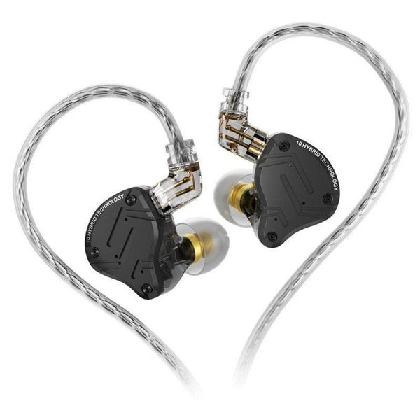 FONE DE OUVIDO KZ ZS10 PRO X BLACK Fone de Ouvido KZ ZS10 PRO X Preto