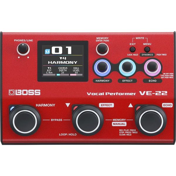PEDAL BOSS VE 22 VOCAL PERFORMER